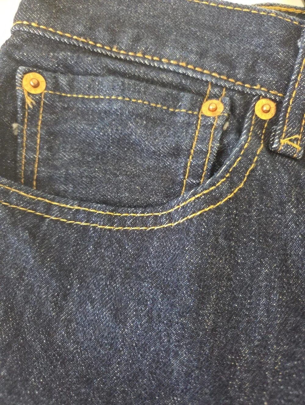 Levi's Men's Dark Wash 501 Button Fly Jeans Size 34 Inseam 30